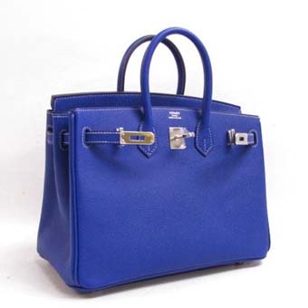 HERMES エルメス バーキン25 スーパーコピー ヴォーエプソン ブルーエレクトリック シルバー金具 05P01Sep13 Birkin 089